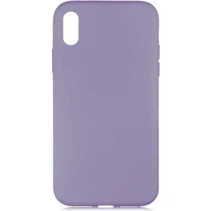 Case 4U Apple iPhone XS 5.8 Kılıf Içi Kadife Logosuz LSR Lansman Silinebilir Arka Kapak Mor