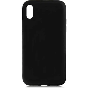 Case 4U Apple iPhone XS Max 6.5 Kılıf Içi Kadife Logosuz LSR Lansman Silinebilir Arka Kapak Siyah