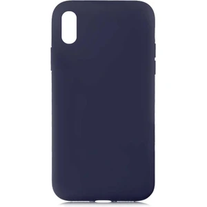 Case 4U Apple iPhone XS Max 6.5 Kılıf Içi Kadife Logosuz LSR Lansman Silinebilir Arka Kapak Lacivert