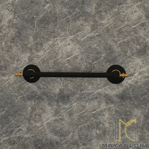 Mayaglory Aspendos Serisi Uzun Havluluk Siyah Gold Pirinç Hammadde 5 Yıl Garanti