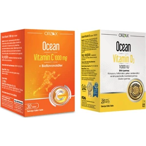 Ocean C Vitamini 1000 Mg 30 Tablet +Vitamin D3 1000 Iu Sprey 20 ml