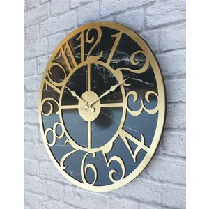 Mermer Desenli  Duvar Saati  Çap 50 Cm-Çap 80 cm