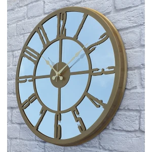 Metal  Aynalı Duvar Saati  ( Çap 50 cm -Çap 80 cm )