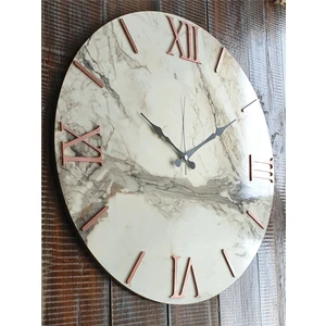 Mermer Desenli  Duvar Saati   ( Çap 50 cm - 80 cm )