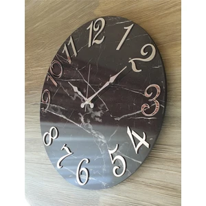 Mermer Desenli  Duvar Saati   ( Çap 50 cm - 80 cm )