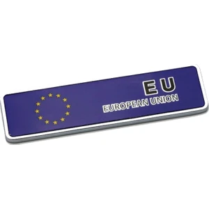 Avrupa Birliği Bayrağı Sticker Etiket Alüminyum Tasarımlı Yapışkan 8682214233188