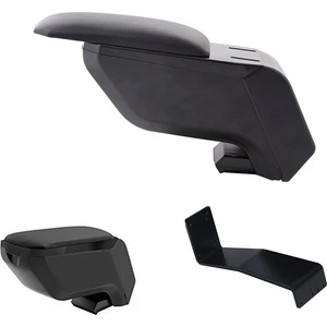 3 Tıkla Fiat Doblo 2006-2010 Delmesiz Çelik Ayaklı Siyah Kolçak Kol Dayama