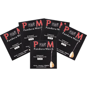 Pandura Müzik Profesyonel Paslanmaz 0,18 Kısa Sap Bağlama Teli 5' Li Paket