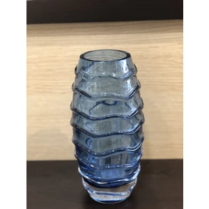 Dalgalı Küçük Mavi Vazo