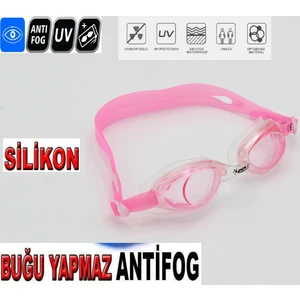 Çocuk Yüzücü Deniz Gözlüğü Anti Fog Buğulanma Yapmaz Uv Korumalı Vakumlu Su Geçirmez