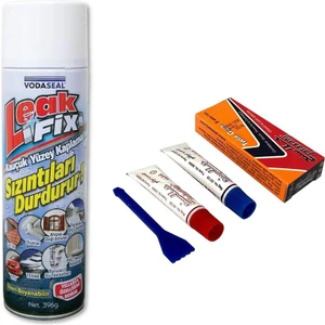 Leak Fix Su Sızdırmaz Sprey Beyaz 396 gr + Iran Yapıştırıcısı 25 gr