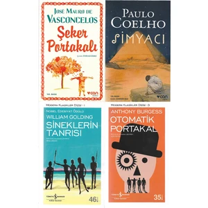 Simyacı - Şeker Portakalı - Sineklerin Tanrısı - Otomatik Portakal - 4 Kitap