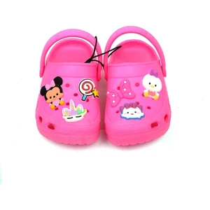 Crocs Tarz Model Sandalet Terlik Minnie Unicorn Kedi Süslü Neon Pembe