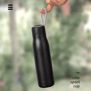 Sedef Silver Çift Katman Paslanmaz Çelik Termos 600 ml Thermos Mug 547