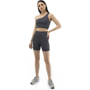 The Step Sports Straight Yüksek Bel Toparlayıcı, Sıkılaştırıcı Yoga Şort Tayt 6"