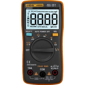 Aneng AN8002 6000 Multimetre True Rms Çok Fonksiyonlu (Yurt Dışından)