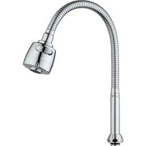 Oynar Baslıklı Spiralli Mutfak Lavabo Başlığı Tazyikli Su Tasarruflu Krom Kobar