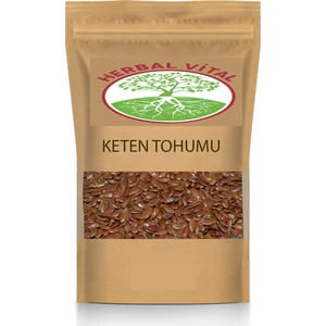 Herbal Vital Keten Tohumu Tane 1 kg Ekonomik Boy