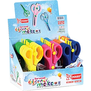 KS115-30 Korumalı Öğrenci Makası (1 STAND 30 ADET)