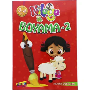 Keskin Color Niloya Ile Boyama 2 Hayvan Dostlarım Boyama Kitabı
