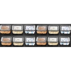 Vip Ahmet Sude Kare Saklama Kabı 12 x 250 ml