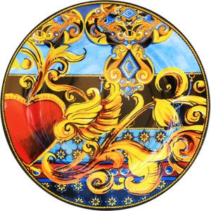 Les Jardins de la Comtesse Baci Milano Siyah Gıo Porselen 6'lı Tatlı Tabağı