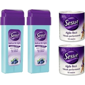 Roll-On Kartuş Ağda Yoğurt & Böğürtlen 2X100ML + Ağda Bezi 2X10MT