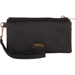 01053 Siyah Orta Boy Kadın Suni Deri Cüzdan