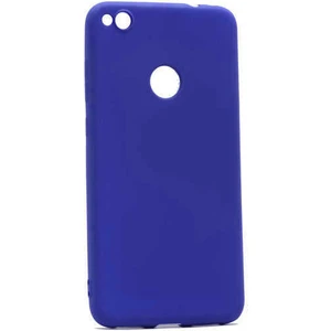 Case 4U Huawei P9 Lite 2017 Kılıf Klasik Mat Renkli Yumuşak Premier Silikon Saks Mavi