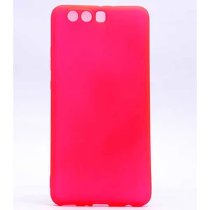Case 4U Huawei P10 Kılıf Klasik Mat Renkli Yumuşak Premier Silikon Pembe