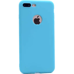 Case 4U Apple iPhone 7 Plus Kılıf Klasik Mat Renkli Yumuşak Premier Silikon Turkuaz