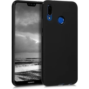 Case 4U Huawei P20 Lite Kılıf Klasik Mat Renkli Yumuşak Premier Silikon Siyah