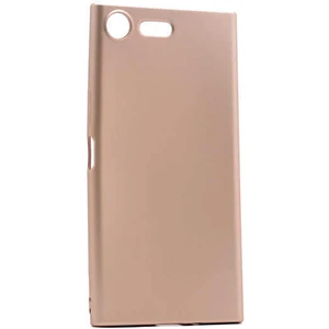 Case 4U Sony Xperia XZ Kılıf Klasik Mat Renkli Yumuşak Premier Silikon Gold