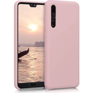 Case 4U Huawei P20 Pro Kılıf Klasik Mat Renkli Yumuşak Premier Silikon Rose Gold