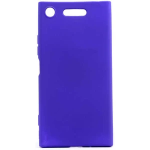 Case 4U Sony Xperia XZ1 Kılıf Klasik Mat Renkli Yumuşak Premier Silikon Mor