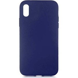 Case 4U Apple iPhone XS Max 6.5 Kılıf Içi Kadife Logosuz LSR Lansman Silinebilir Arka Kapak Mavi