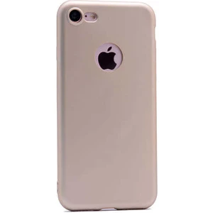Case 4U Apple iPhone SE 2022 / SE 2020 / iPhone 8 / iPhone 7 Kılıf Klasik Mat Renkli Yumuşak Premier Silikon Gold