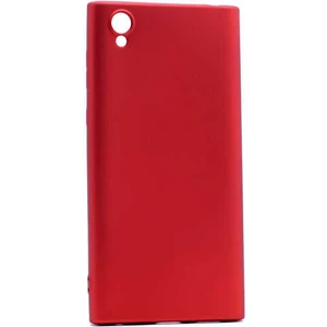 Case 4U Sony Xperia L1 Kılıf Klasik Mat Renkli Yumuşak Premier Silikon Kırmızı