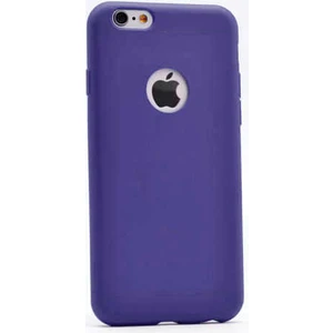 Case 4U Apple iPhone 6 Plus Kılıf Klasik Mat Renkli Yumuşak Premier Silikon Lacivert