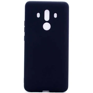 Case 4U Huawei Mate 10 Pro Kılıf Klasik Mat Renkli Yumuşak Premier Silikon Siyah