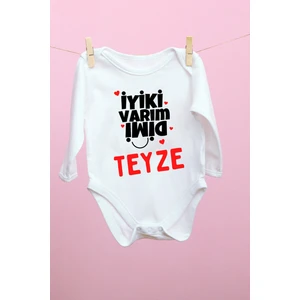 Iyi Ki Varım Dimi Teyze Desenli Uzun
