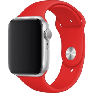 Apple Watch 1.2.3.4.5.6 Nesil Uyumlu 38 / 40 mm Uyumlu Spor Silikon Kordon