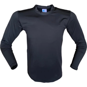 Flaş Siyah Microfiber Uzun Kol Termal Tişört