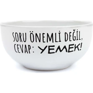 Palto Tasarım Soru Önemli Değil, Cevap: Yemek! Tasarım Seramik Kase