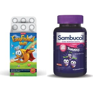 Multi Omega 3 + Sambucol Plus Kids Yummies 60 Tablet