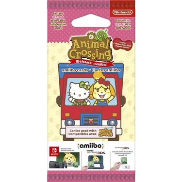 Nintendo Animal Crossing Sanrio Amiibo Kart Set New