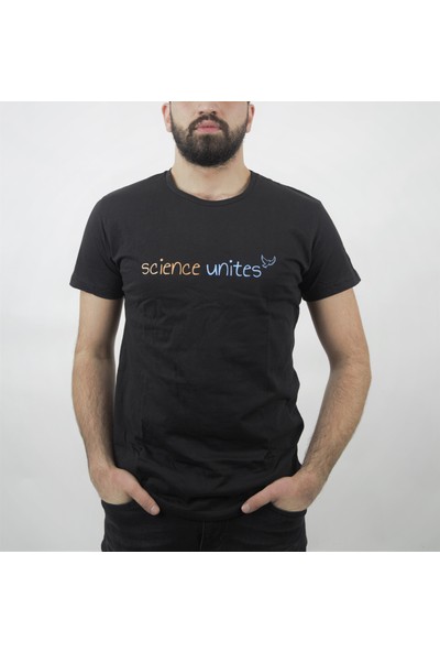 Bilim Kahramanları Derneği "science Unites" Baskılı T-Shirt