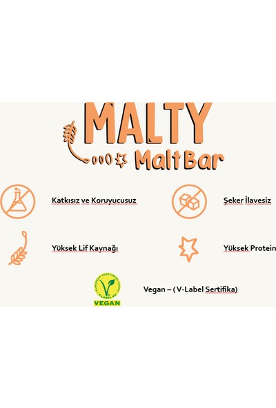 Malty Bademli Kakaolu 12 Li Kutu - Bademli Kakaolu ve Maltlı Meyve Barı - Şeker Ilavesiz
