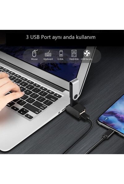 Lineon USB 3.0 USB 2.0 Port Hub Çoğaltıcı