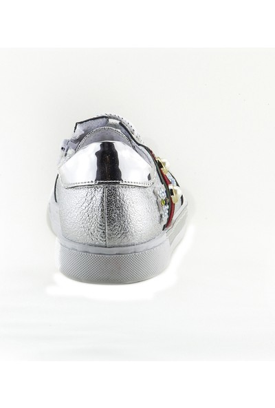 Minipicco Kız Cocuk Gümüş Anatomik Destekli Çocuk Ayakkabı